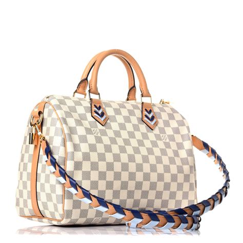 lv speedy bag damier|Lv speedy 30 with strap.